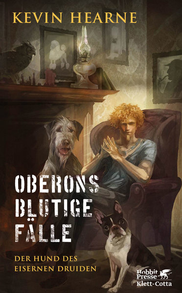 Cover für Oberons blutige Fälle: Der Hund des Eisernen Druiden